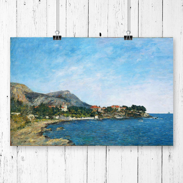Big Box Art 'Beaulieu, the Bay of Fourmis' by Eugene Boudin Painting